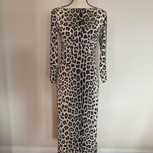 Marc Jacobs Collection Silk Leopard Dress Size 2.